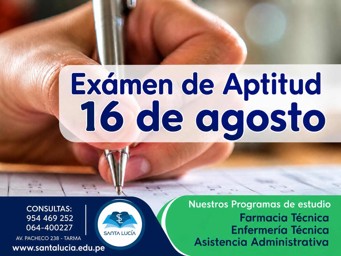 Examen de aptitud 2026 - III